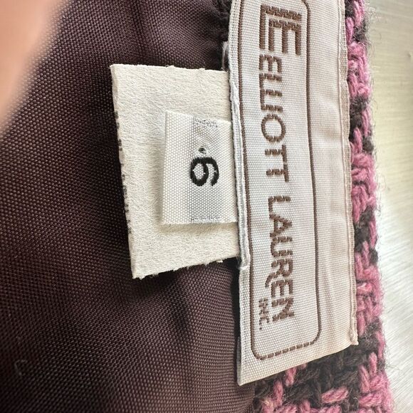 Elliott Lauren pink and brown wrap skirt with fringe. Size 6 - Picture 8 of 13